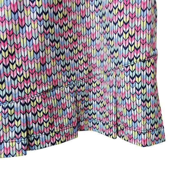 EPNY New Women's Printed Multi Color Pleated Hem Active Skort Skirt - Picture 5 of 15